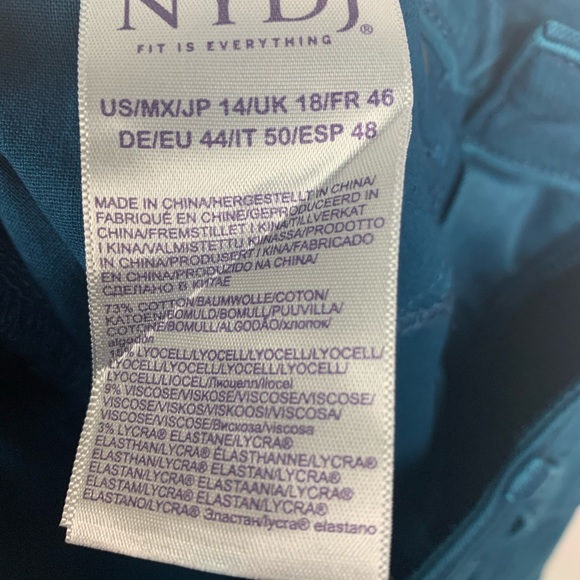 NEW NYDJ | Sheri Pintuck Slim Ankle Jeans Bluebell - Picture 7 of 11